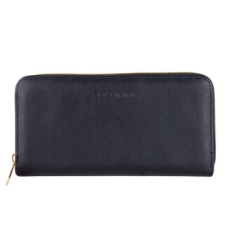 Ungaro Elegant Leather Zippered Wallet in Classic Black