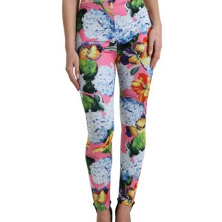 Dolce & Gabbana Enchanting Floral Print High-Waist Leggings