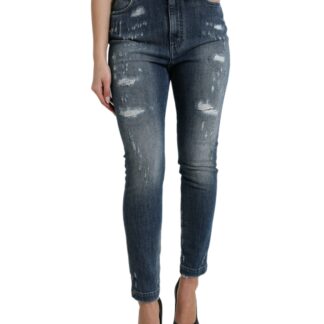 Dolce & Gabbana Chic Black Mid-Waist Stretch Jeans