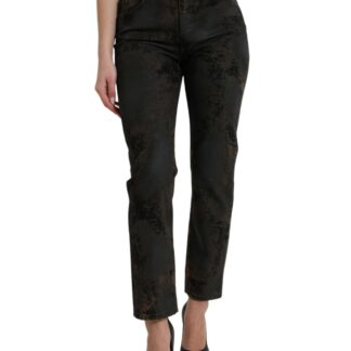 Dolce & Gabbana Elegant Black Mid-Waist Stretch Jeans