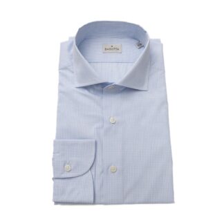 Bagutta Blue Cotton Men Shirt