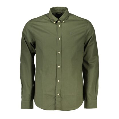 North Sails Green Cotton Men Shirt