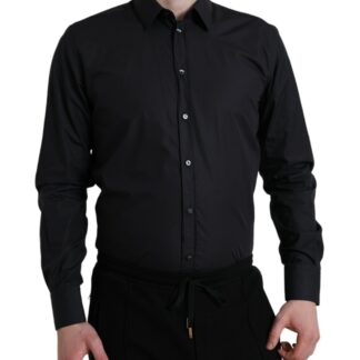 Dolce & Gabbana Elegant Maroon Martini Dress Shirt