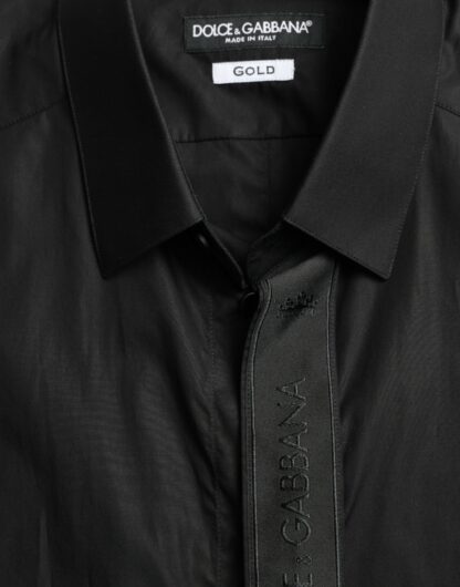 Dolce & Gabbana Elegant Black Slim Fit Dress Shirt