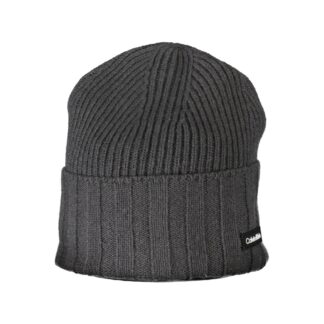 Calvin Klein Chic Contrast Detail Wool Blend Cap