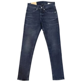 Dondup Distressed Blue Cotton Mius Jeans