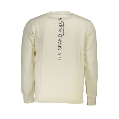 U.S. Grand Polo Classic White Crew Neck Sweatshirt