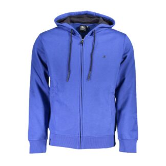 U.S. Grand Polo Chic Blue Hooded Sweatshirt with Embroidered Logo