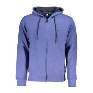 U.S. Grand Polo Elegant Hooded Zip Sweatshirt in Blue