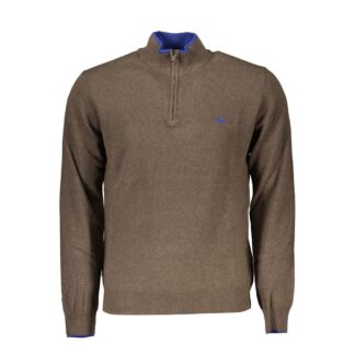 Harmont & Blaine Elegant Half-Zip Sweater with Contrast Details