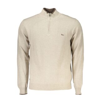 Harmont & Blaine Sophisticated Half-Zip Embroidered Sweater