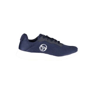 Sergio Tacchini Sleek Black Sneakers with Embroidered Detail