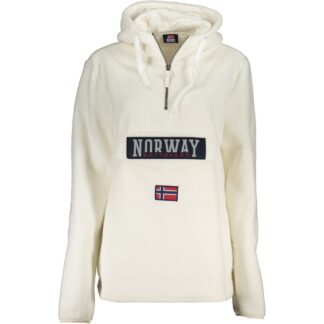 Norway 1963 Chic Blue Hooded Sweatshirt with Unique Pocket