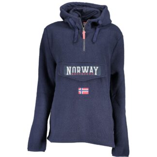 Norway 1963 Chic White Half-Zip Hooded Sweatshirt