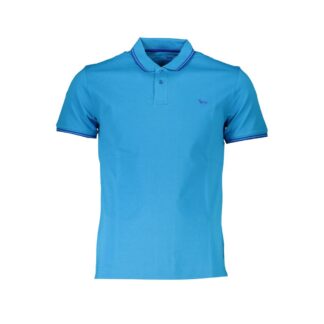 Harmont & Blaine Chic Green Cotton Polo with Contrast Detailing