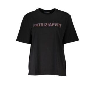 Patrizia Pepe Chic Embroidered Crew Neck Tee