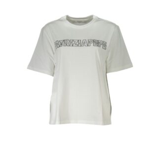 Patrizia Pepe Chic Organic Cotton Crew Neck Tee