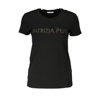 Patrizia Pepe Chic Organic Cotton Crew Neck Tee