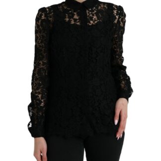 Dolce & Gabbana Elegant Silk Blend Long Sleeve Blouse