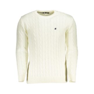 Dolce & Gabbana Blue Bee Cashmere Crewneck Pullover Sweater