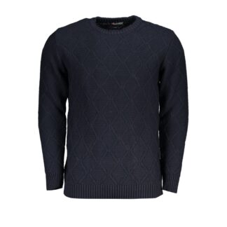 Dolce & Gabbana Blue Bee Cashmere Crewneck Pullover Sweater