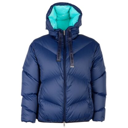 Centogrammi Elegant Blue Feather Down Jacket