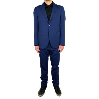 Emilio Romanelli Elegant Two-Button Men's Suit in Blue