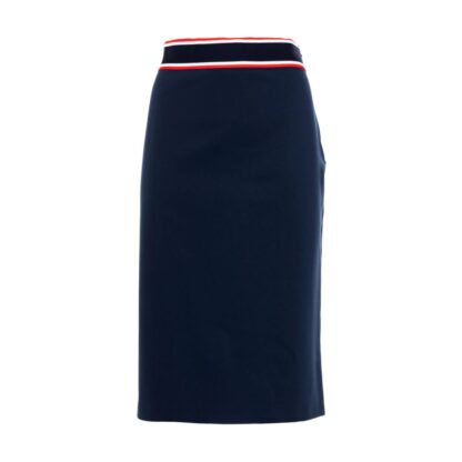 PINKO Blue Viscose Skirt