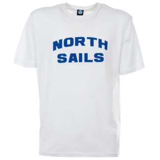 North Sails Elegant White Cotton Tee with Chest Print