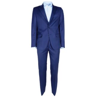 Made in Italy Elegant Wool Suit in Deep Blue