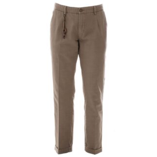 Yes Zee Elegant Green Cotton Chino Trousers