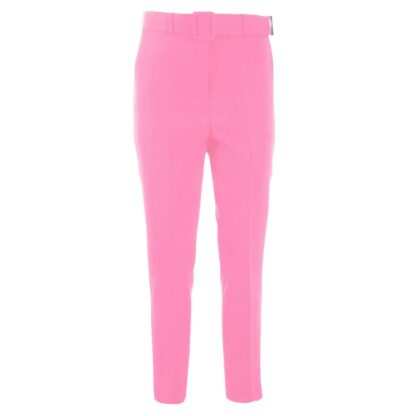 Yes Zee Pink Polyester Women Trouser