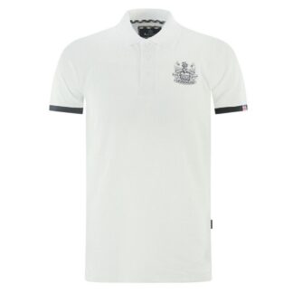 Aquascutum Elegant Cotton Polo with Contrast Logo Emblem