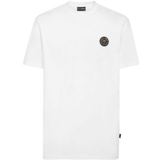 Plein Sport Sleek Cotton Tee with Signature Scratch Logo