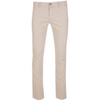 Fred Mello Elegant Blue Cotton Blend Trousers