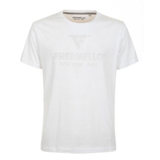 Fred Mello Orange Cotton Men T-Shirt