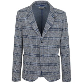 Fred Mello Chic Solid Blue Lightweight Cotton Jacket