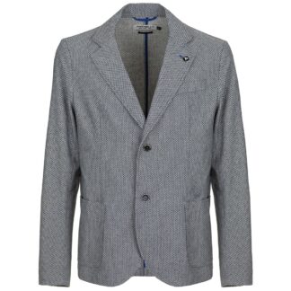 Fred Mello Sleek Light Blue Technical Jacket