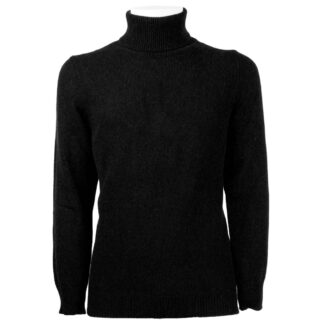 Emilio Romanelli Elegant Gray Cashmere Turtleneck Sweater