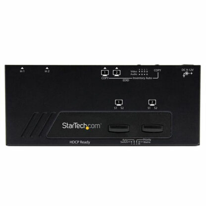 Διακόπτης HDMI Startech VS222HDQ Μαύρο