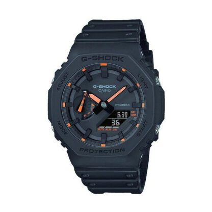 Ανδρικά Ρολόγια Casio G-Shock OAK - NEON ORANGE INDEX Μαύρο (Ø 45 mm)