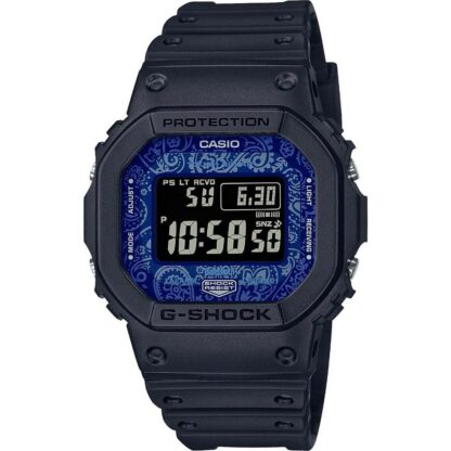 Ανδρικά Ρολόγια Casio G-Shock GW-B5600BP-1ER COLLECTION BLUE PAISLEY SERIE ***SPECIAL PRICE*** Μαύρο Μπλε