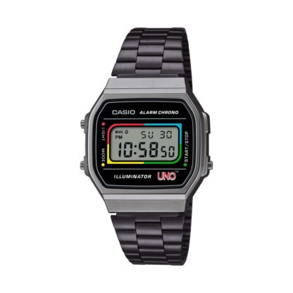 Ανδρικά Ρολόγια Casio A168WEUC-1AER Μαύρο Γκρι (Ø 36 mm)