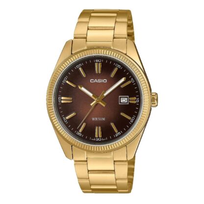 Ανδρικά Ρολόγια Casio MTP-1302PGC-5AVEF Καφέ