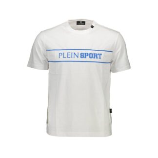 Plein Sport Gray Cotton Men T-Shirt