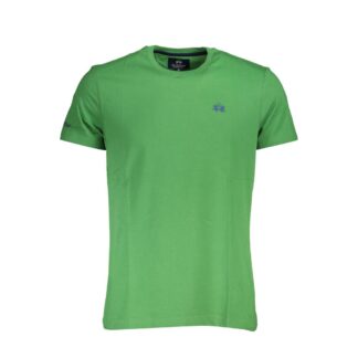 La Martina Green Cotton Men T-Shirt