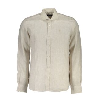 North Sails Blue Linen Men Shirt