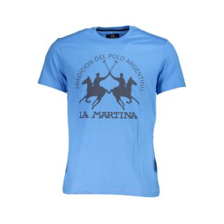 La Martina Black Cotton Men T-Shirt