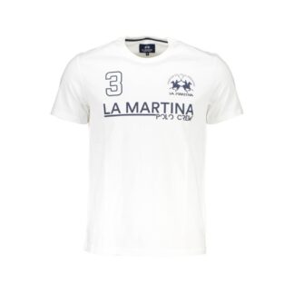 La Martina Gray Cotton Men T-Shirt