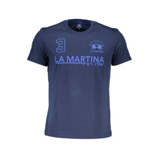 La Martina Gray Cotton Men T-Shirt